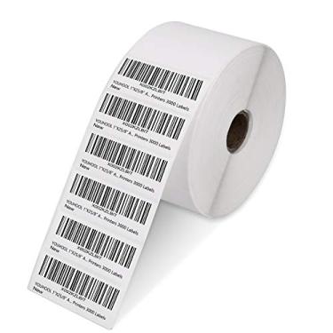 Imagem de YOUHOOL Etiquetas de endereço térmico direto FBA da Amazon de 2,5 cm x 6,5 cm Etiquetas perfuradas autoadesivas para códigos de barras UPC compatíveis com FBA, Zebra, Rollo mais impressoras térmicas
