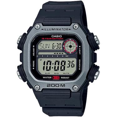 Imagem de Relógio Preto e Prata Masculino Casio DW-291H-1AVDF