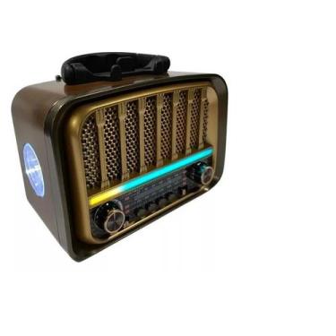 Imagem de Radio Retro BT Portatil Am/fm Vintage Lanterna Recarregável - Kap b