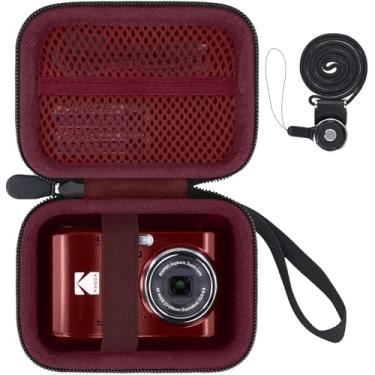 Imagem de Baval Estojo Rígido Para Transporte E Armazenamento Para Câmera Digital Kodak Pixpro Friendly Zoom Fz55/Fz45/Fz43 De 16 Mp (Somente Estojo Vermelho)