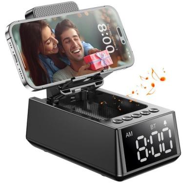 Imagem de Suporte para celular com alto-falante Bluetooth e despertador CHIFENCH