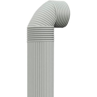 Imagem de LGEOELIAS Fita adesiva de envoltório de cachimbo marrom branco rosa, capas de isolamento macio ocultador de tubo para extrator de banheiro, tubos de ventilação, secadora de roupas, tubos de exaustor