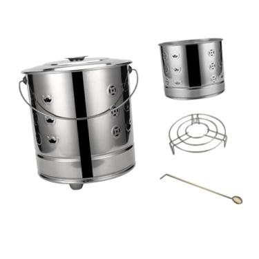 Imagem de ＡＷＨＡＯ Papel de papel de queimação dinheiro queima de queimadura doméstica de grande capacidade Bucket de lareira portátil para lareira portátil para casa, S