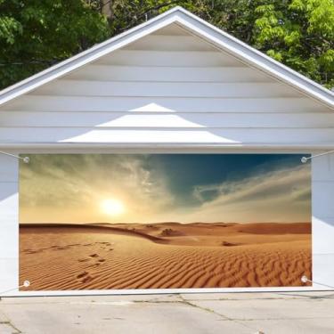Imagem de Decoração de porta de garagem deserto fundo dunas de areia pôr-do-sol ocidental paisagem natureza cenário selvagem oeste cenário fotografia pano de fundo decoração de casa capa de faixa de festa 33 x