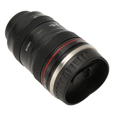 Imagem de Generic Caneca de café com lente de câmera criativa de aço inoxidável copo de viagem para homens mulheres fotógrafo caneca de câmera (preta), Generictg1on5fegz-11