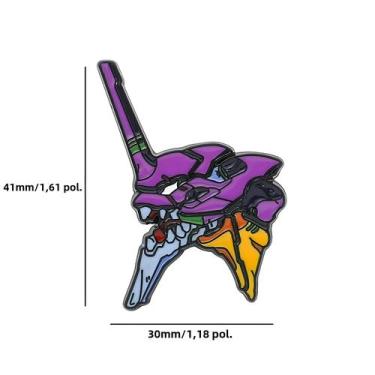 Imagem de Broche de Anime Gospel Warrior - Emblema Metálico para Mochila e Roupa