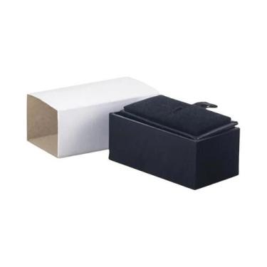 Imagem de Abotoaduras Pretas Clássicas com Caixa de Armazenamento - Presente par