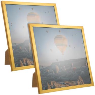 Imagem de HOLIDYOYO 2 porta-retratos vintage para decoração de casa, opções de exibição dupla, elegantes suportes de mesa para pendurar na parede, fotos de família, casamentos e animais de estimação, design