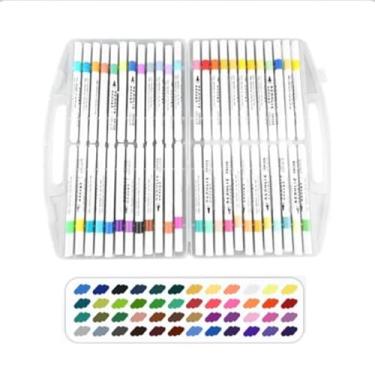 Imagem de Canetinhas De Pintura De Tinta Acrílica, Caneta Acrilica Para Madeira, Vidro, Cerâmicas, Artesanato, Tecido, Plástico, Marcador Acrilico para Pintura, Acrylic Markers (60 cores)