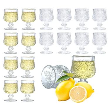 Imagem de Soopiiso Cordial Glasses, 50 ml, conjunto de 16 copos de shot com haste/copos de dose de tequila/copos de xerez