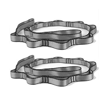 Imagem de PRIOR FITNESS 2 Peças De Tiras Nylon Tipo Margarida Para Ioga Aérea, Rede Balanço, Extensor Seda Ajustável, Corda Antigravidade, Cintos Extensíveis