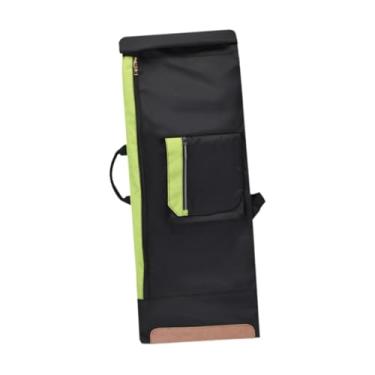 Imagem de simhoa Mochila de skate, bolsa de transporte para longboard, mochila de viagem de grande capacidade para entusiastas de patinação e viagens, Verde