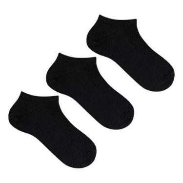 Imagem de Kit 3 Pares De Meias Cano Invisível Soquete Algodão Unissex - duck, Pr
