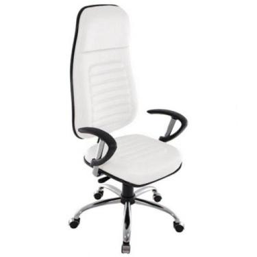 Imagem de Cadeira Presidente Com Espaldar Alto Linha Blenda Branco - DESIGN OFFI