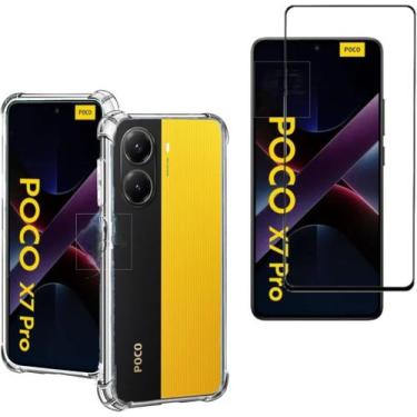 Imagem de Kit Capa Anti Impacto e Película Para Xiaomi Poco X7 Pro - Phonecell