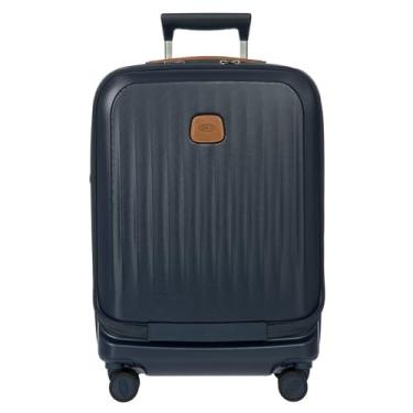 Imagem de Bric's Taormina Mala giratória leve expansível, Azul, 21" Spinner with pocket, Spinner de 53 cm com bolso expansível