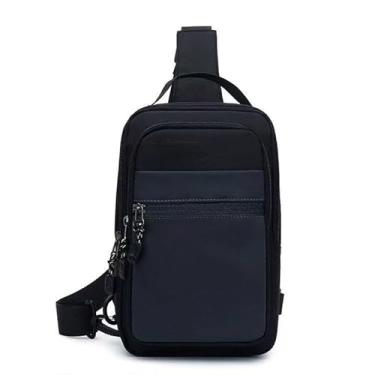 Imagem de Bolsa Mochila De Peito Tiracolo Pochete Bolsa Impermeável Transversal Masculina (cinza hw029)