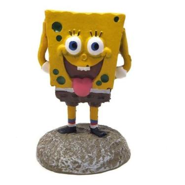 Imagem de Fragata Enfeite P/ Aquario Bob Esponja 8x5x5 Cm