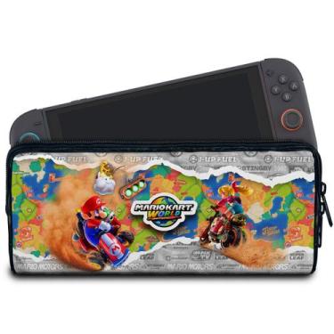 Imagem de Case Para Nintendo Switch 2 Bolsa Estojo - Mario Kart World - Pop Arte