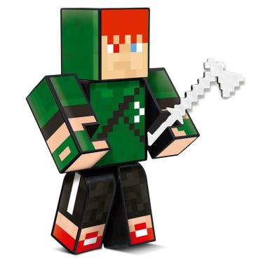 Imagem de Boneco Roobin Hood Familia Arqueira com 3 Acessórios 15cm Alzarra