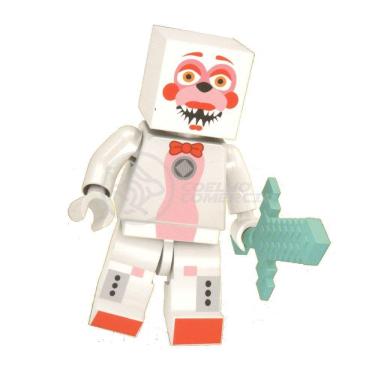 Imagem de Brinquedo Boneco Bloco De Montar Five Nights At Freddy´s Compatível Com Lego - Adventure Fun Time Foxy