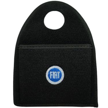 Imagem de Lixeira Lixinho Automotiva Carro Carpete Logo Bordado para Câmbio Preta