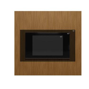 Imagem de Painel Ripado 2.2 Para Tv até 75 com 2,50 x 2,20  Emily-Nature Fosco - EdeCasaMoveis