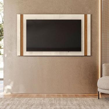 Imagem de Painel para Tv 65 Polegadas 90cm X 180cm Living Off White / Amendoa
