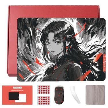 Imagem de Mouse pad para jogos Flash Beyond Glass - Tapete de vidro premium com base de borracha antiderrapante - Rastreamento suave e preciso, superfície para jogos de alta velocidade, ideal para jogadores FPS