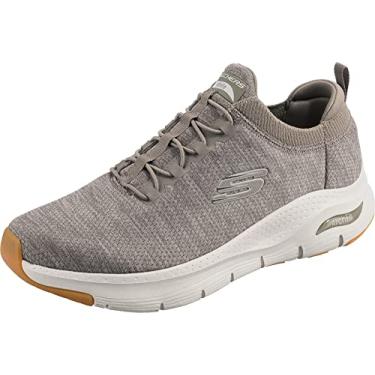 Imagem de Skechers Tênis masculino Arch Fit Waveport, Cinzento-acastan, 12 X-Wide