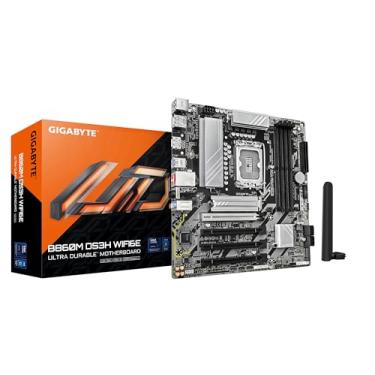 Imagem de Placa Mãe Gigabyte B860M DS3H WIFI6E (LGA 1851/4xDDR5/HDMI/DP/M.2/USB 3.2)