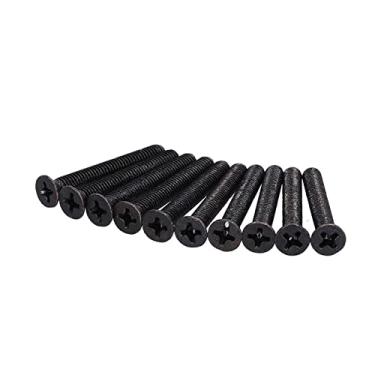 Imagem de Parafuso de contra -balcão de 50pcs M4 A2-70 Com Processo Galvanizado Preto para Manutenção de Reparos, o Conjunto Inclui Parafusos Planos, Balcões Afundados e de contra -escala