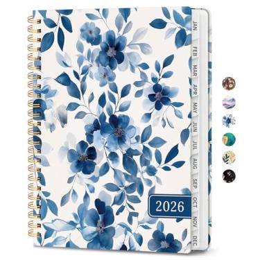 Imagem de Agenda 2026 – Agenda estética semanal e mensal, janeiro de 2026 a dezembro de 2026, agenda de calendário encadernado em espiral, perfeita para escritório, casa, material escolar – A4 (21,6 cm x 28 cm