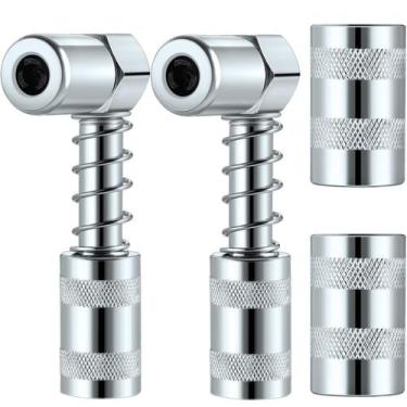 Imagem de Acoplador de pistola de graxa Boao 90 graus e 3 ângulos de mandíbula c