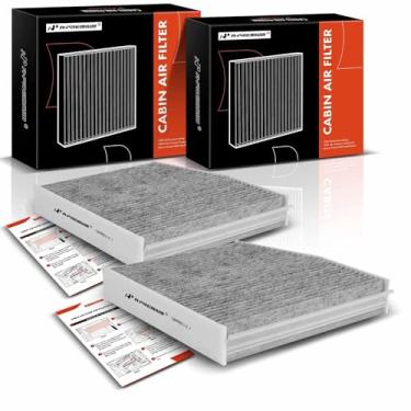 Imagem de A-Premium Filtro de ar de cabine de 2 peças com carvão ativado compatível com Mercedes-Benz B250, B250e, CLA250, CLA35 AMG, CLA45 AMG, GLA250, GLA35 AMG, GLA45 AMG, GLB250, GLB35 AMG e Infiniti QX30