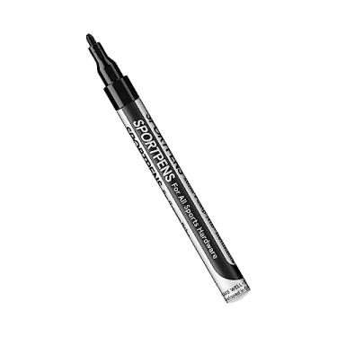 Imagem de SportPens Caneta de pintura para bicicletas e equipamentos esportivos | Marcadores de tinta permanentes multiuso para metal, plástico, couro e materiais sintéticos | Preto