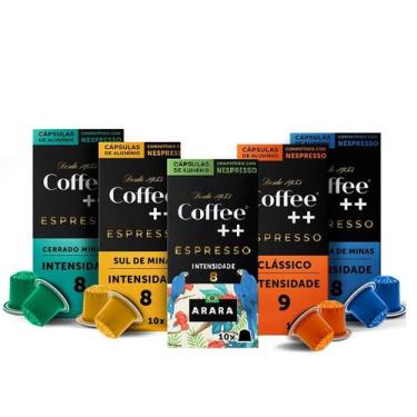 Imagem de Kit de Cápsulas de Café Coffee Mais, compatível com Nespresso, contém 