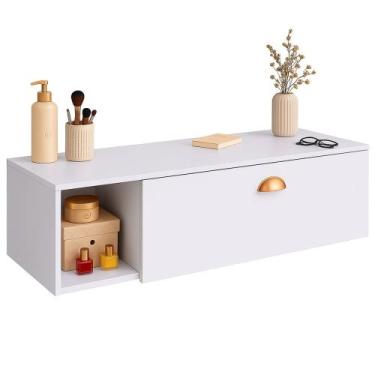 Imagem de Penteadeira Margot MakeUp Maquiagem Suspensa closet, Gaveta, Nicho, Di