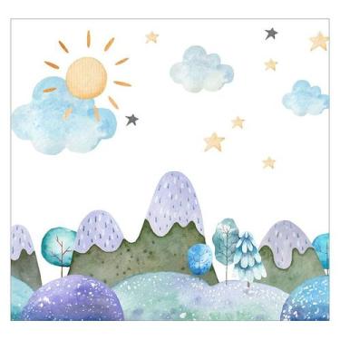 Imagem de Papel de Parede Adesivo Infantil Floresta Quarto Bebe - 748pcp - Allod