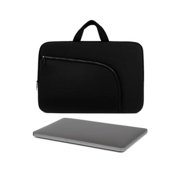Imagem de Capa para Notebook 15.6 Polegadas, Resistente à Água, Leve (150g), com Alça e Bolso Frontal, Case Protetora Slim para Trabalho, Faculdade e Viagem, Alça Reforçada, Neoprene - Qualidade Premium