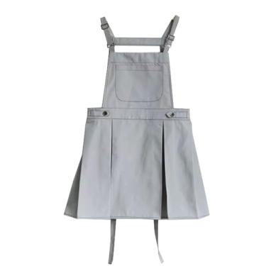 Imagem de Avental de cozinha doméstica, roupa de trabalho feminina para salões de beleza, floristas e baristas, avental ajustável para lojas de chá de leite avental durável