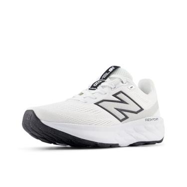 Imagem de New Balance Tênis de corrida feminino Fresh Foam 520 V9, branco/preto/prata metálico, 38
