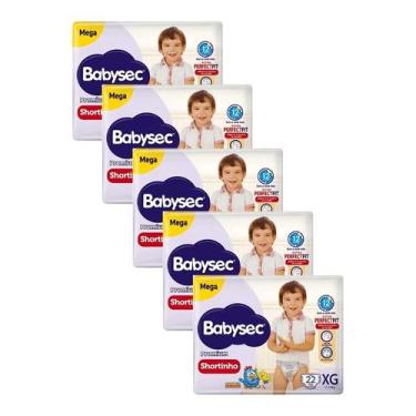 Imagem de Kit 5 Fraldas Babysec Shortinho Pants Galinha Pintadinha Premium XG co