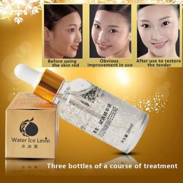 Imagem de cuidados da cara do creme do alvejante da pele do colagênio do envelhe