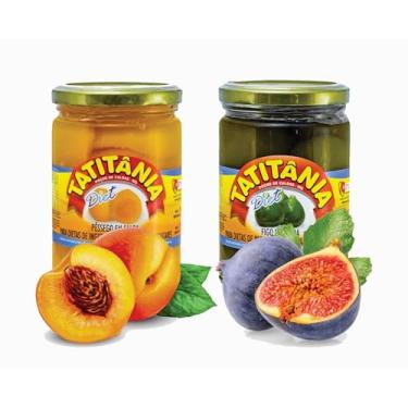 Imagem de Kit Saudável 2 Doces Diet Tatitânia – Figo e Pêssego em Calda