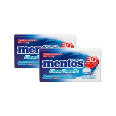 Imagem de Kit 2 Pastilhas Mentos Peppermint 35g