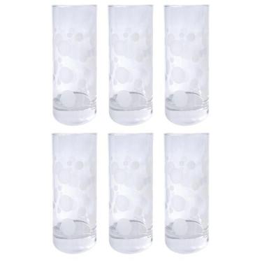 Imagem de Jogo com 6 Copos Long Drink 485ml Vidro Pasabahce Estampa Geométrica -