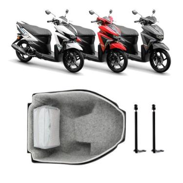 Imagem de Forração Yamaha Neo 125 2017 Cinza Standard + 2 Antenas - Jaspe Ateliê