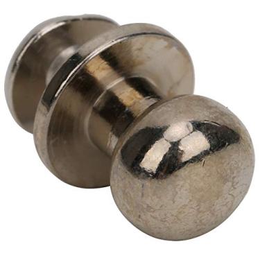 Imagem de 20 conjuntos de parafusos redondos planos e pontas parafuso de parafuso redondo cabeça redonda rebite de latão sólido para couro punk faça você mesmo bolsa de cinto de roupas (#2)