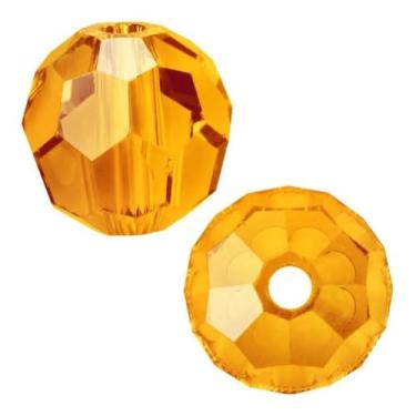 Imagem de 50 peças Adabele Austríaco 6 mm Facetadas Soltas Contas de Cristal Laranja Sol Compatível com 5000 Cristais Swarovski Preciosa SS2R-612